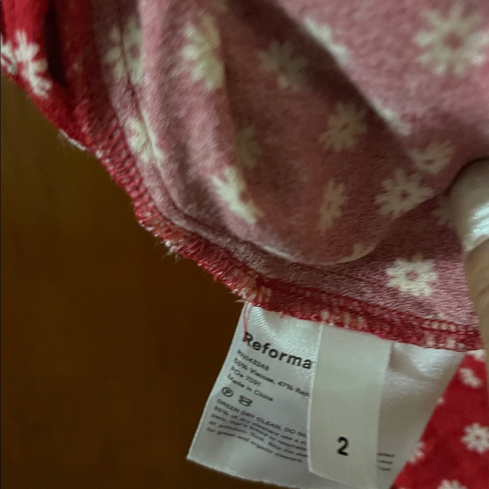 Reformation Red Floral Midi Skirt - Picture 6 of 8